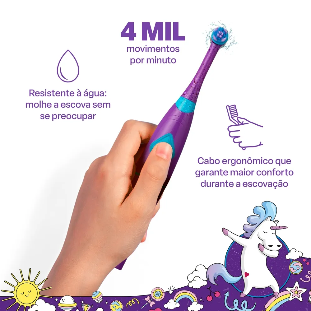 Escova Unicórnio - detalhe
