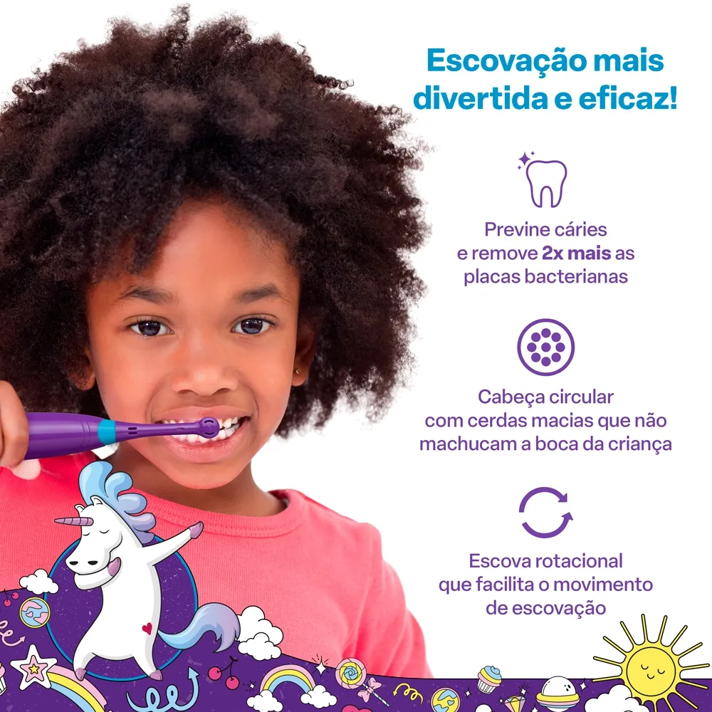 Escova Unicórnio - detalhe